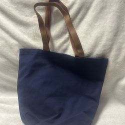 Large Blue tote shoulder bag handbag purse 