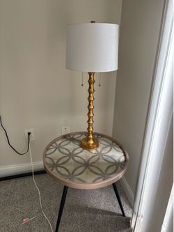 Table and lamp