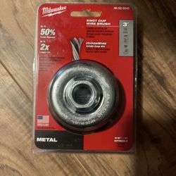 Milwaukee 3 in. Brush Knot Cup