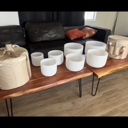 Beautiful And Wonder Sounding Healing Crystal Bowls Set