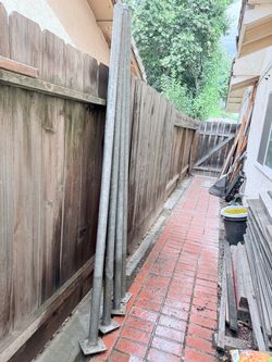 Metal Post galvenize  over 7 feet tall