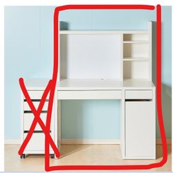 IKEA Micke Desk And Shelf
