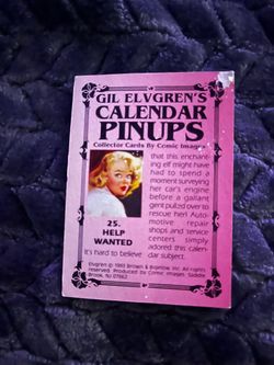 Gil Elvgren's Calendar Pinups Collector Card #25
