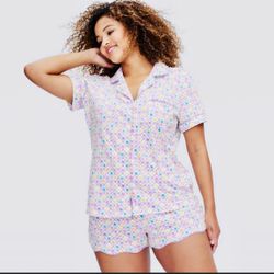 Roller Rabbit x Target Women’s Geo Heart Pajama Set Size M
