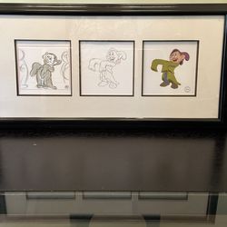 certificate of attorney. Disney Frame picture . Snow White and Seven Dwarfs. With certificate of authenticity . New $285