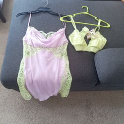 Pink VS SLIP/NIGHTGOWN WITH BRALETTE