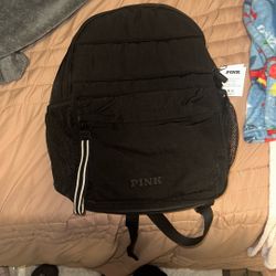 New Pink Puffer Backpack 