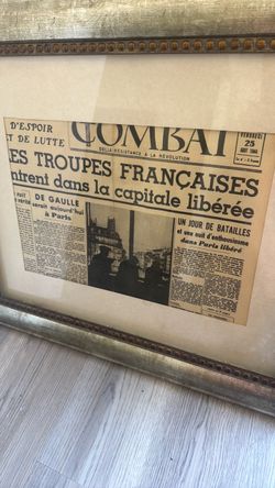 20  French newspapers, announcing end of war