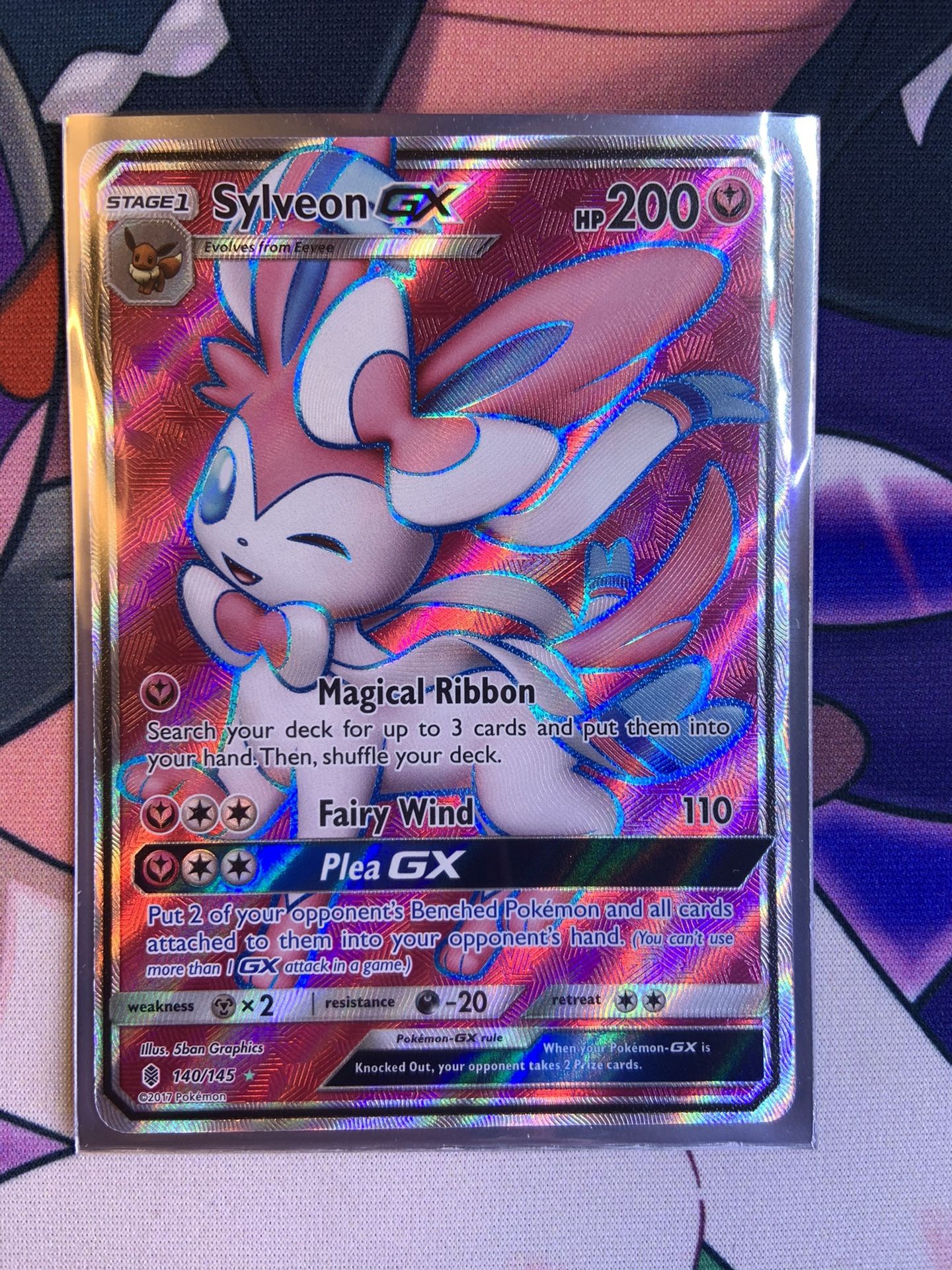 Pokemon TCG Sylveon GX Full Art Guardians Rising Ultra Rare