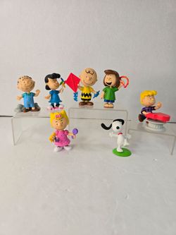 Peanuts Collector’s 3" Figure Set Charlie Brown Lucy Snoopy Lot Of 7 WSC1