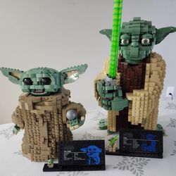 Lego Star Wars Baby and UCS Yoda Figure LOT