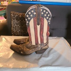 Dan Post American Flag Cowgirl boots Sz 6