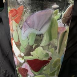 Beautiful Colorful Flower Vase - Murano