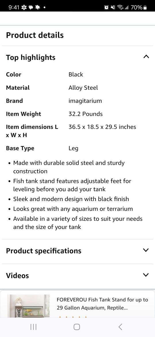 Fish Tank Stand