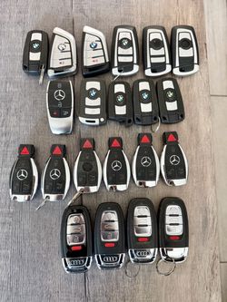 BMW Mercedes Audi Key Fob Lot of 21