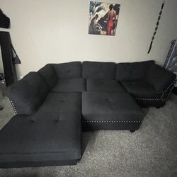 black sectional couch