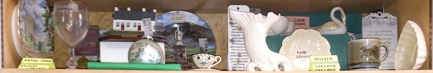 Irish Decor - Assorted Items Including Belleek, Wade & Staffordshire