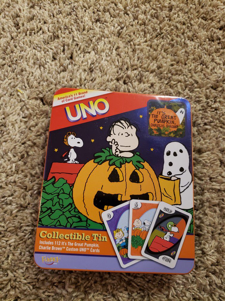 Peanuts Great Pumpkin Uno Game 