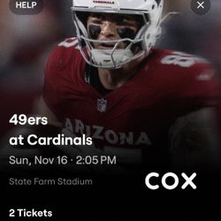 Cardinals Vs 49ers 11/16