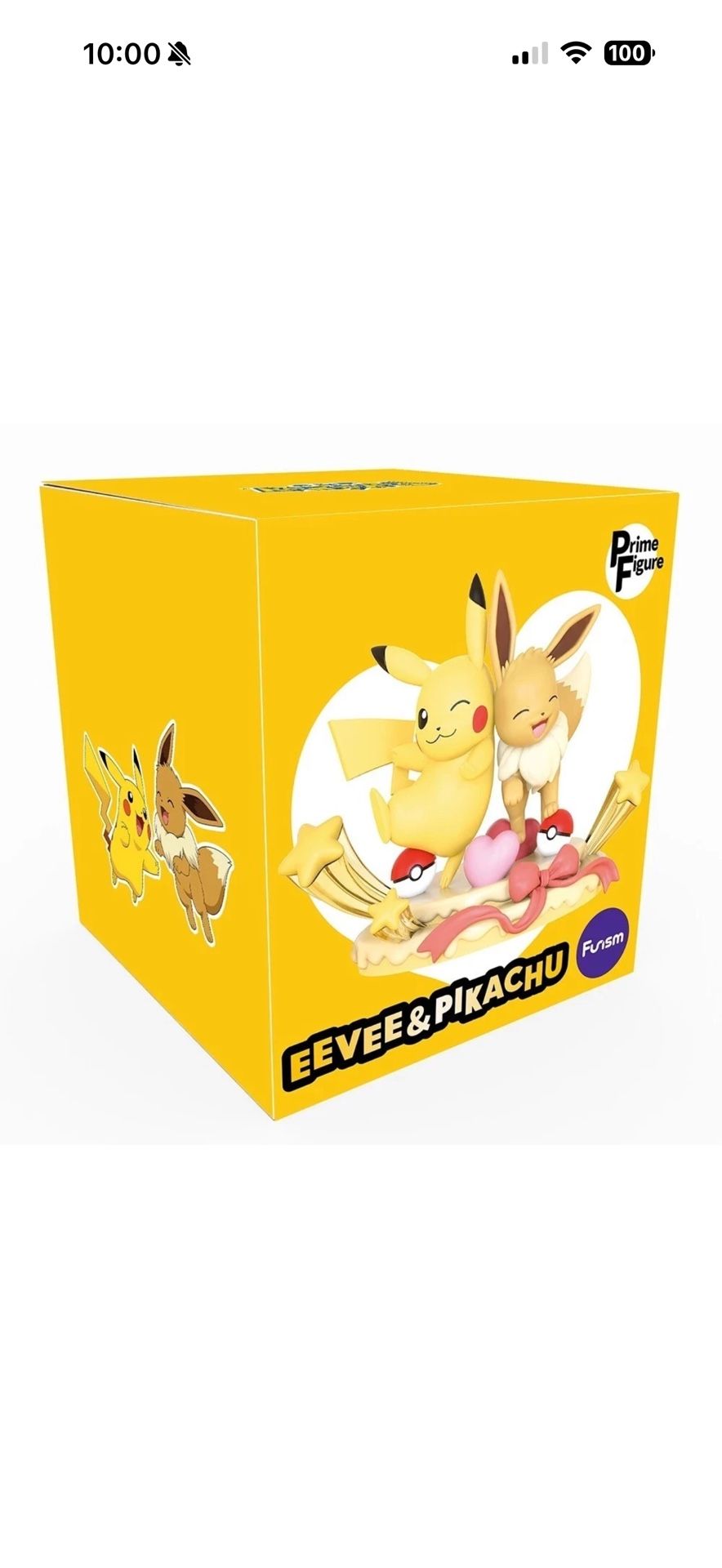 FUNISM POKEMON PRIME FIGURE EEVEE AND PIKACHU PARTY FU45220