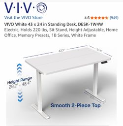 VIVO Sit Stand Desk