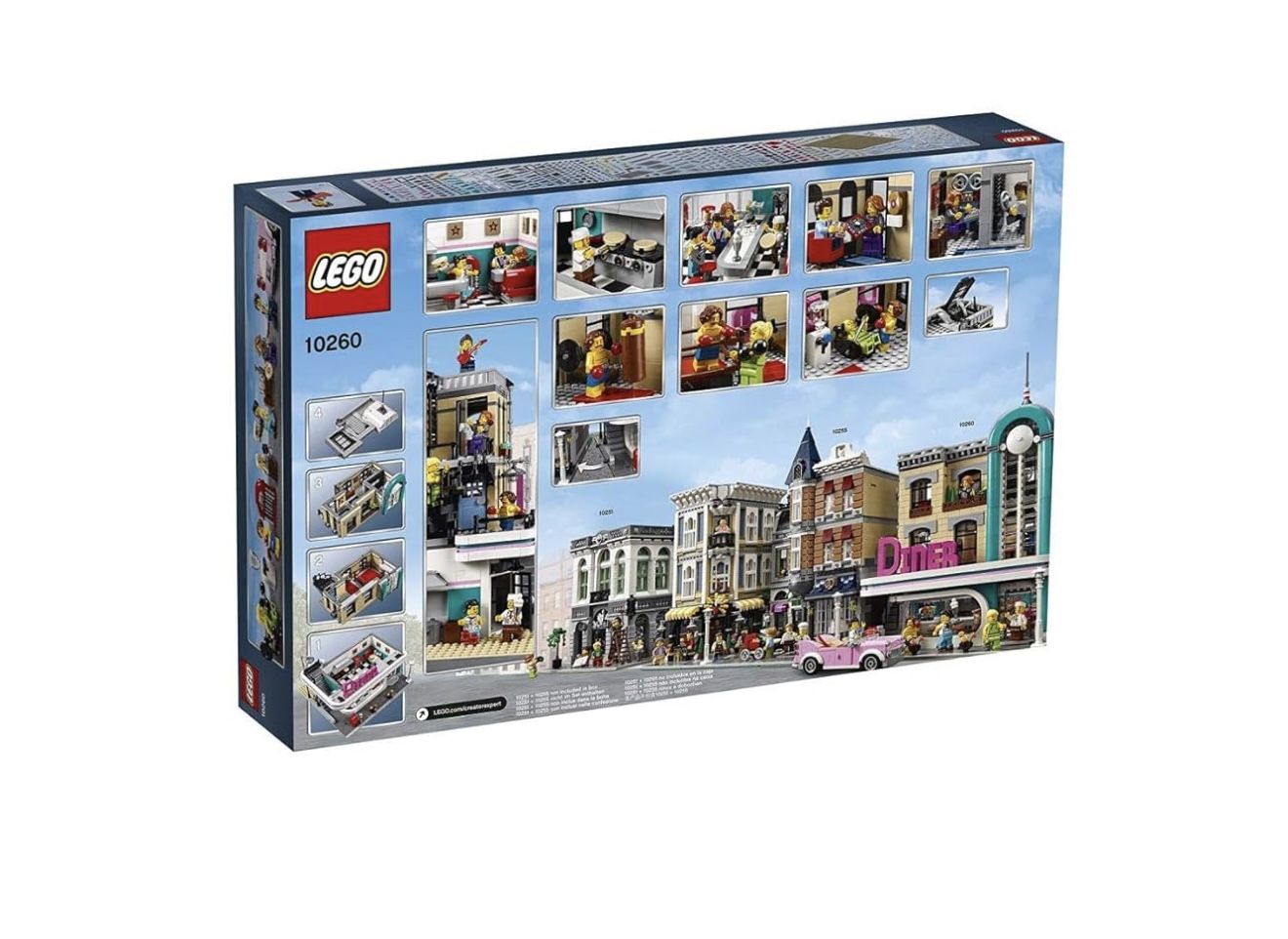 NEW! LEGO Creator Expert Downtown Diner 10260 Building Kit, Model Set and Assembly Toy for Kids and Adults (2480 Pieces)