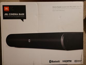 JBL Cinema Base, Brand New 2.2 all-in-one soundbase for televisions