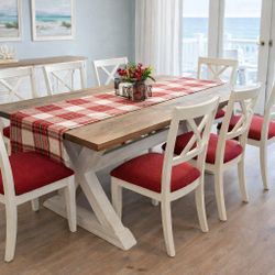 Custom Designed Farmhouse Dining Tables. 