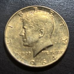 50 cents 1964.  Coin USA.  Vintage 
