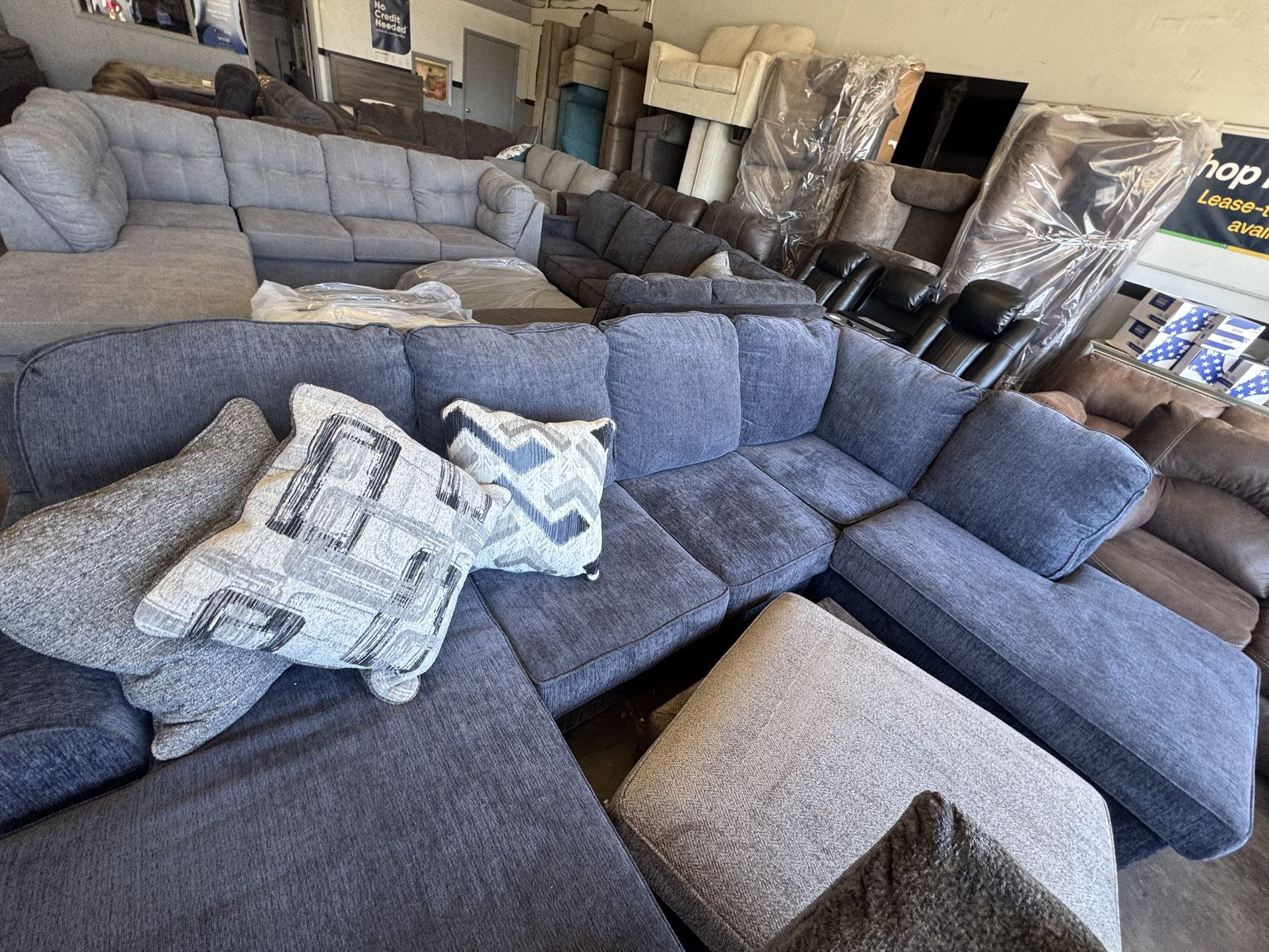 LIMITED TIME DEAL! Low-Seat Sectionals & Recliners at Warehouse Prices