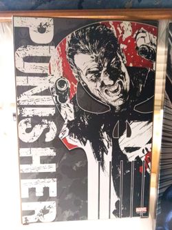 Marvel punisher wood