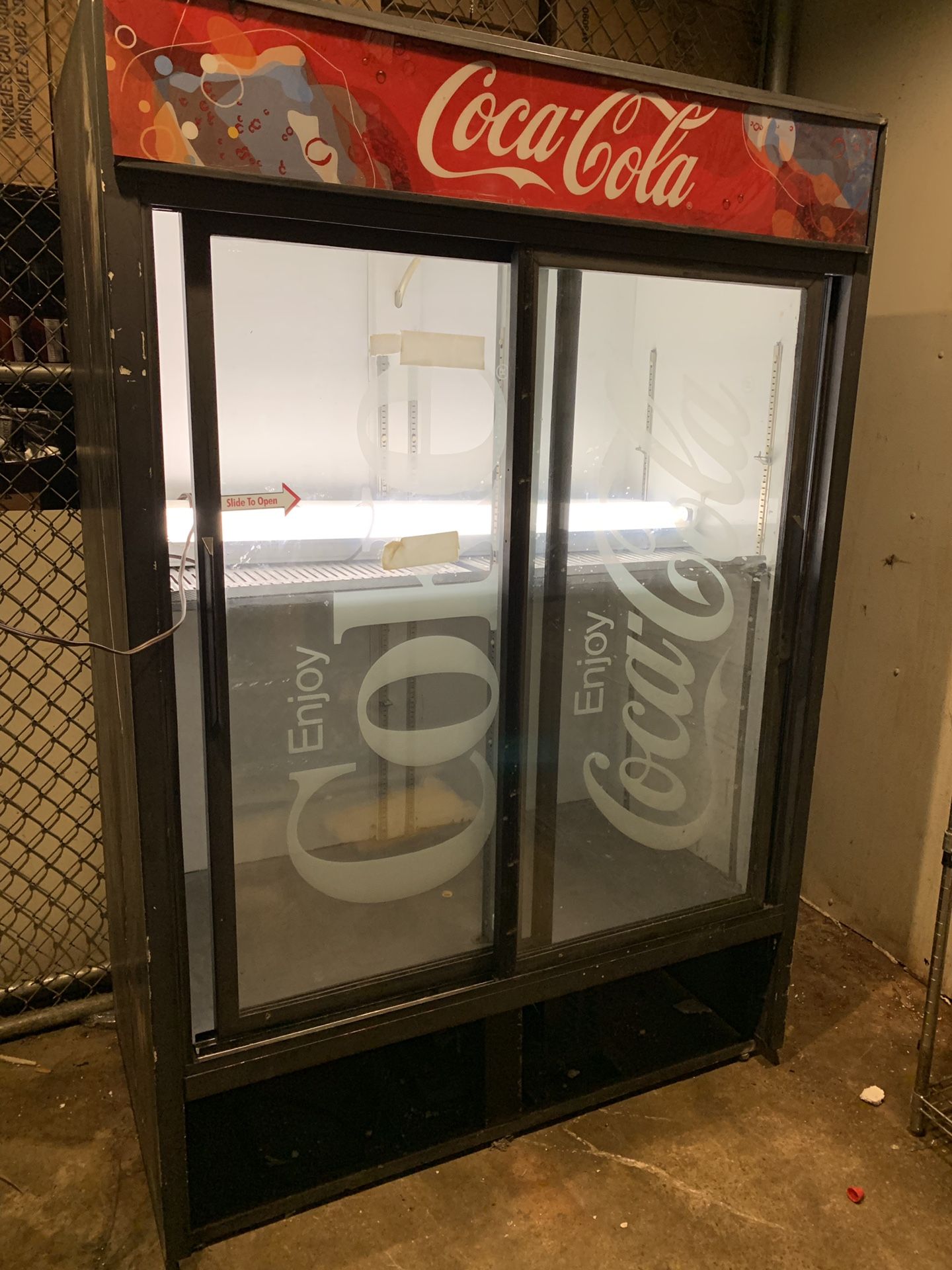 Big Coca-Cola fridge
