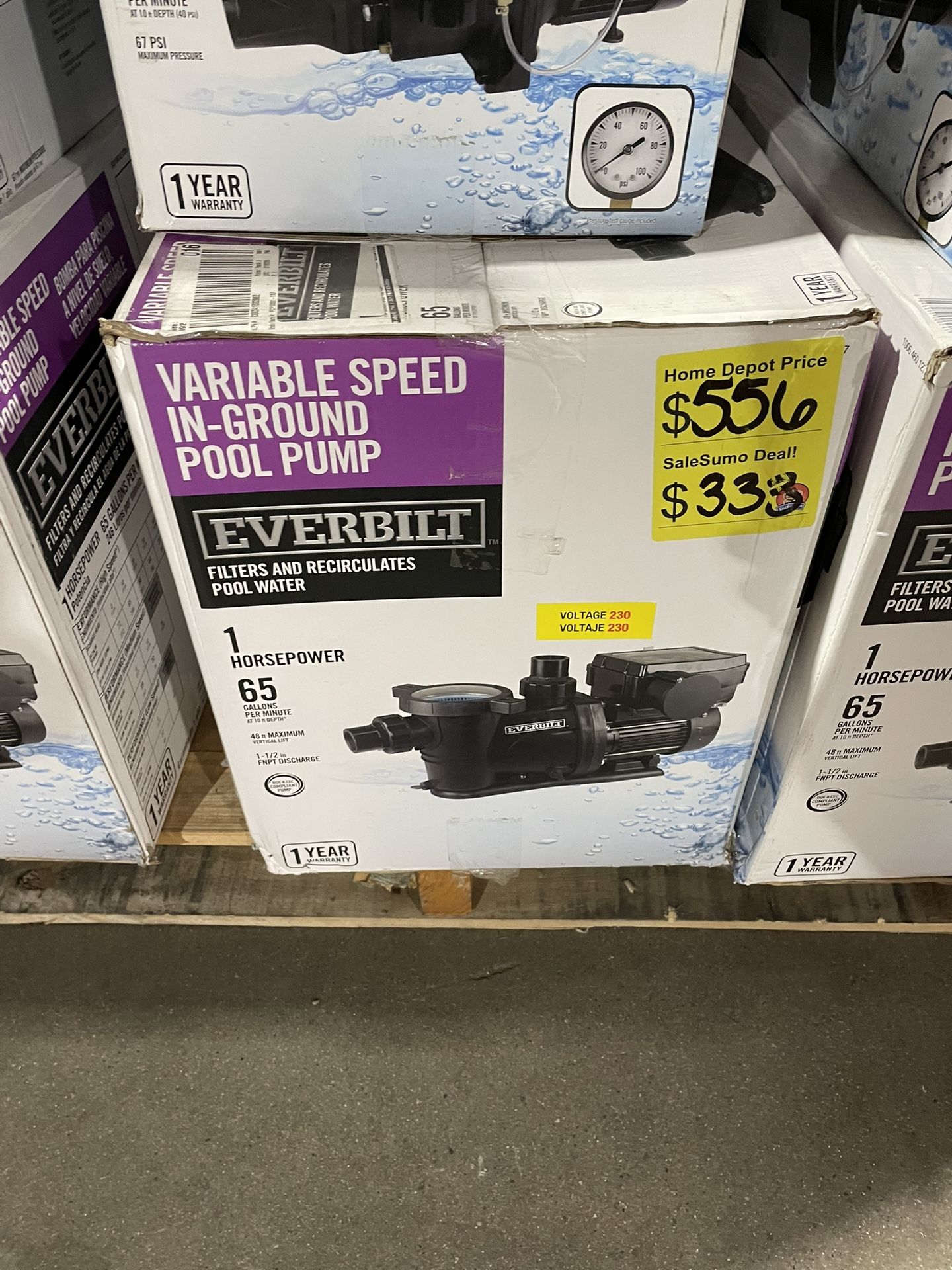 SaleSumo VARIABLE SPEED IN-GROUND POOL Pump