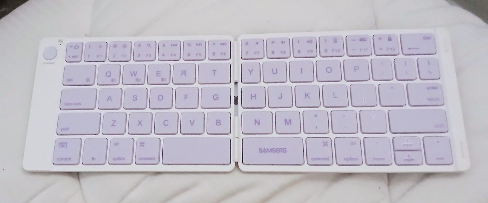 Purple Foldable Bluetooth Keyboard