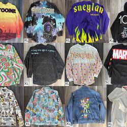 12 Disneyland Spirit Jerseys/Denim Jackets/Shirt Lot | ALL OR NOTHING