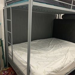 metal double bunk bed 