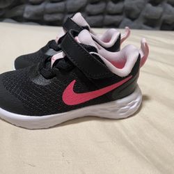 Nike Revolution 6 Toddler Girl Shoes Sneakers Black Pink Size 6