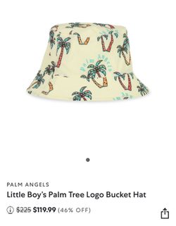 Palm Angels Kids Hat Yellow