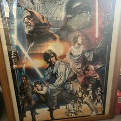 Vintage Star Wars Framed Puzzle.   Best Offer
