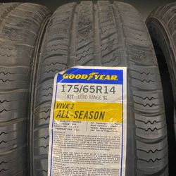175/65r14 goodyear viva NEW Set of Tires installed and balanced for FREE