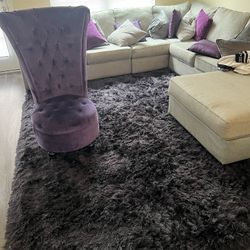 Sectional with Rug And Accent Chair Included