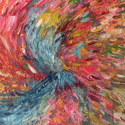 My Abstract Rainbow Painting by Me