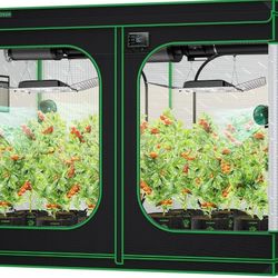 Hydroponic Grow Tent w/two 600w HPS lights and ventilation system w/carbon filter.