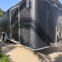 Black Enclosed Trailer  