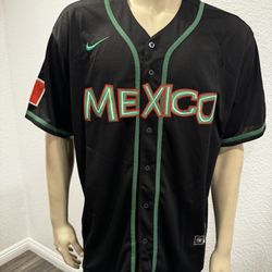Mexico Baseball Stitched  Black Jersey