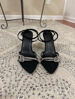 New black high heels sandals size 8