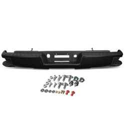 2014-2017 Chevrolet Silverado / GMC Sierra Black Rear Corner Step Bumper - No Sensor Holes