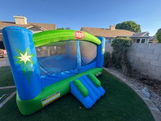 Blue Green bounce house