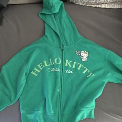 Hello kitty green hoodie