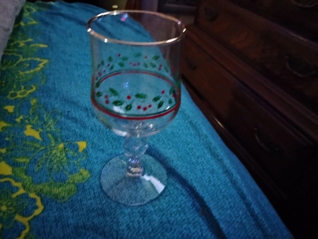 Vintage Christmas Glasses